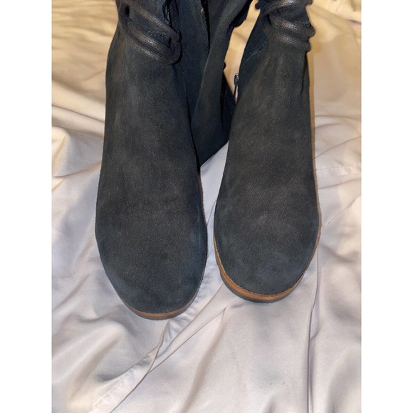 SOREL FARAH Tall BLACK WATERPROOF SUEDE LEATHER UPPER MID BOOT Women Size 9.5 - Picture 10 of 12